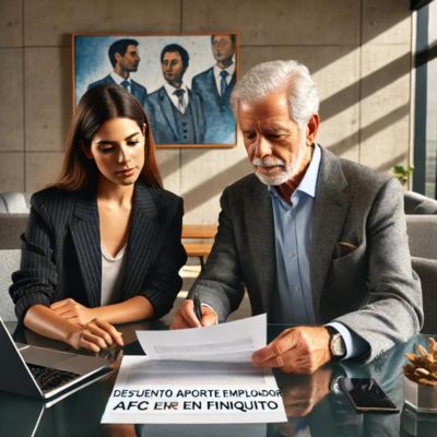 descuento aporte empleador afc finiquito